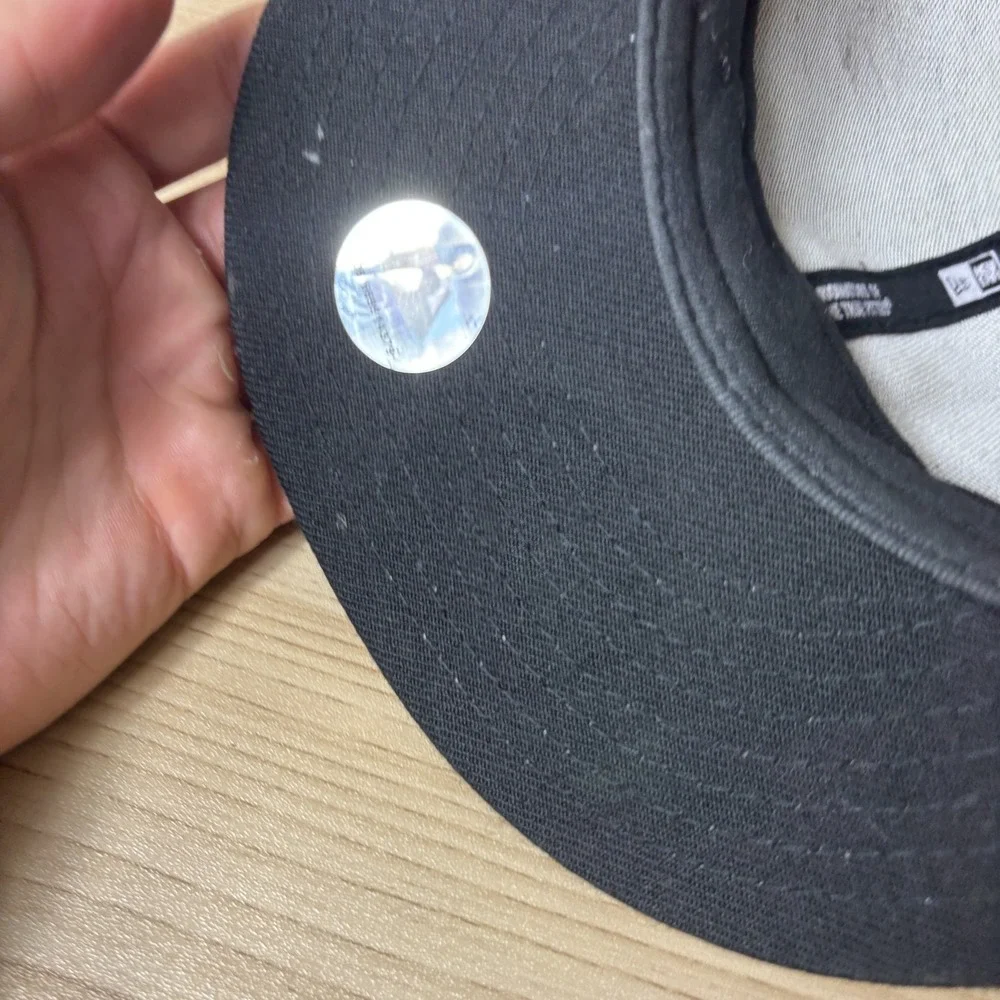 Los Angeles Dodgers Hat Cap Fitted Mens 7 Black White MLB Baseball New Era
